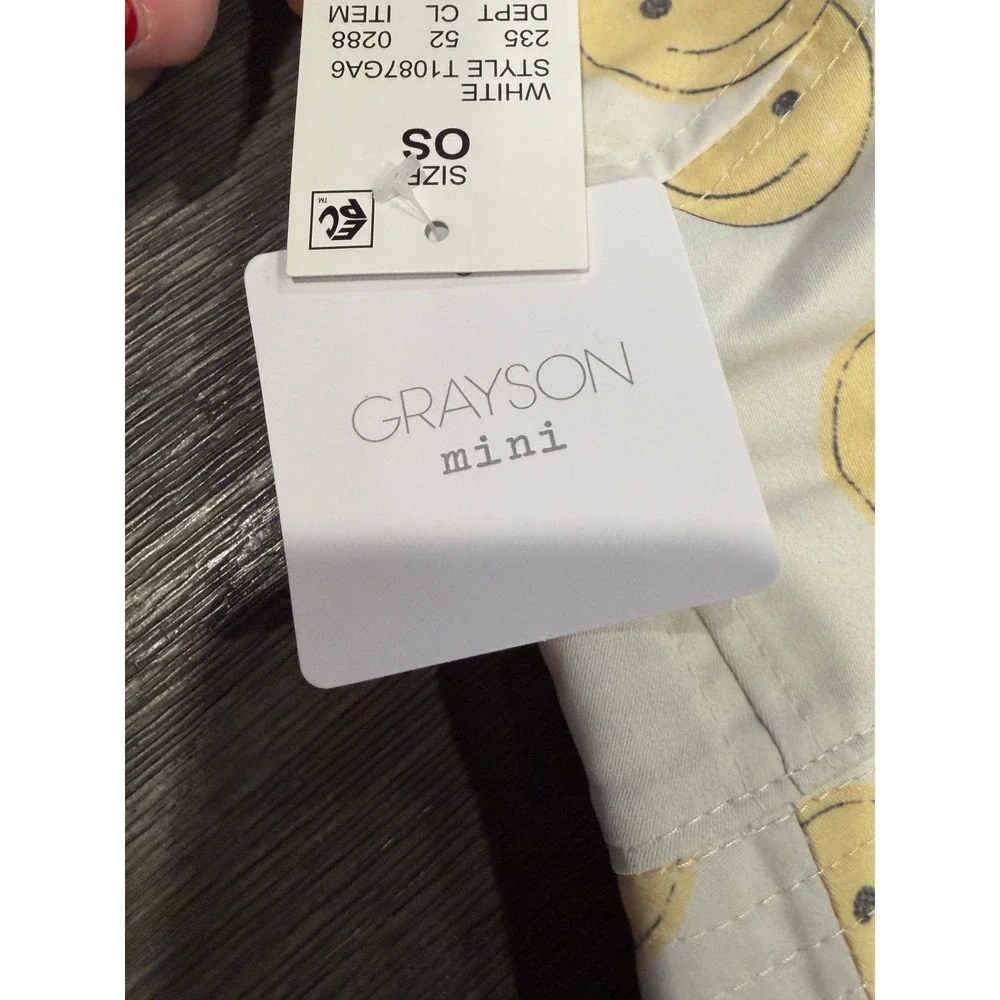Grayson Baby Mini Smiley Face Bucket Hat – OS